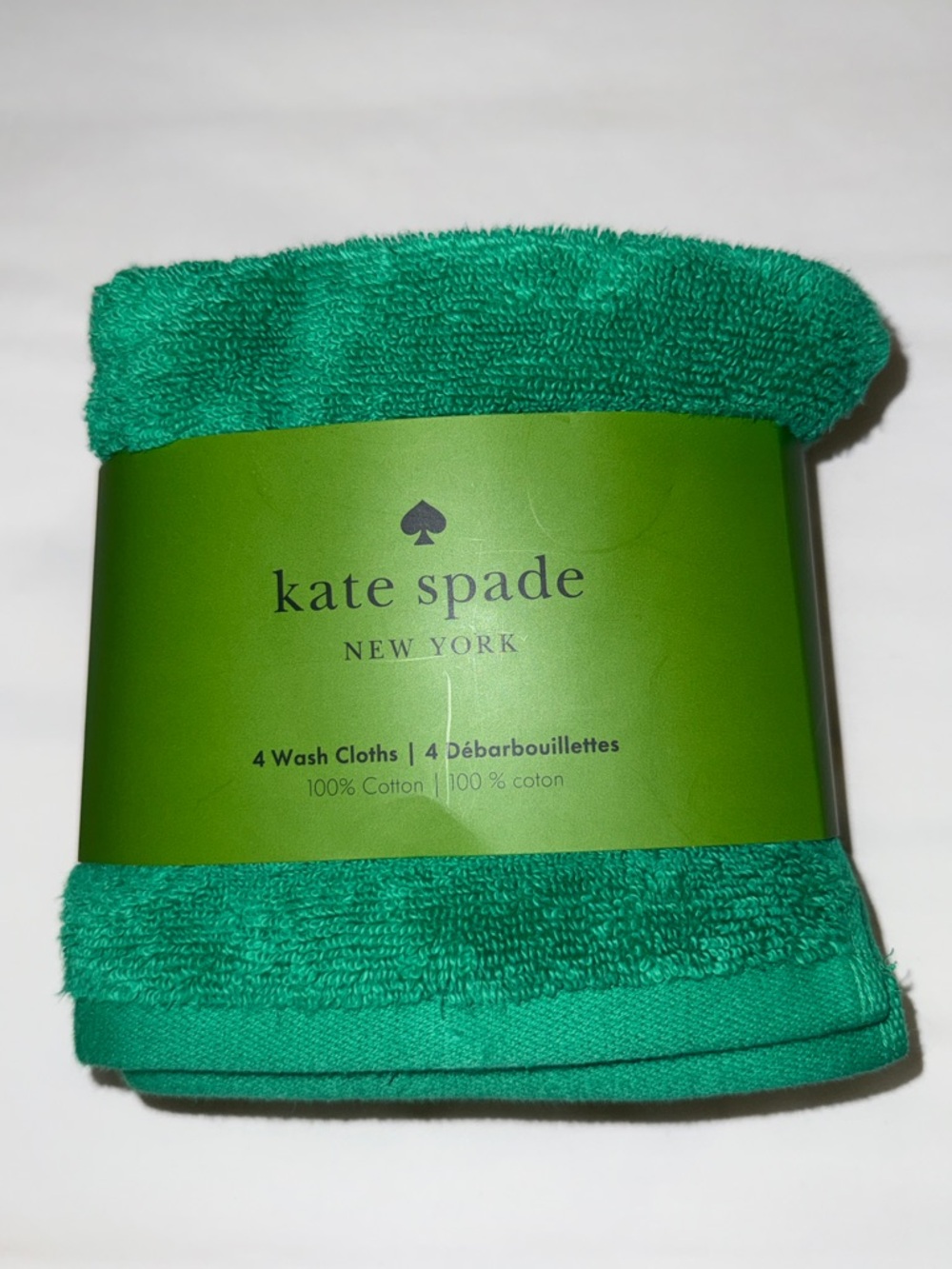 kate spade Bright Green Wash Cloth Set - Picture 10 of 10